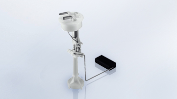 I galleggianti a leva sono utilizzati insieme a un indicatore elettrico per misurare il livello di carburante.