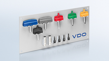 Kit attrezzatura TPMS per installare e rimuovere correttamente sensori TPMS con valvole integrate